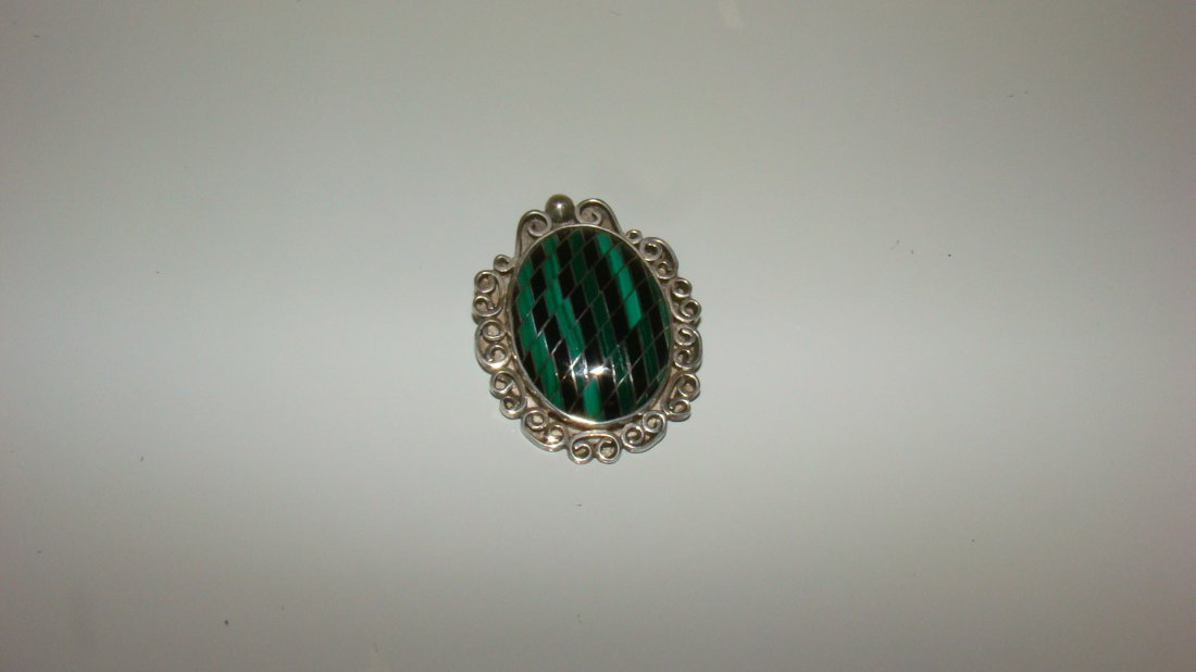 VINTAGE 925 MEXICAN SILVER BROOCH (1 of 5)