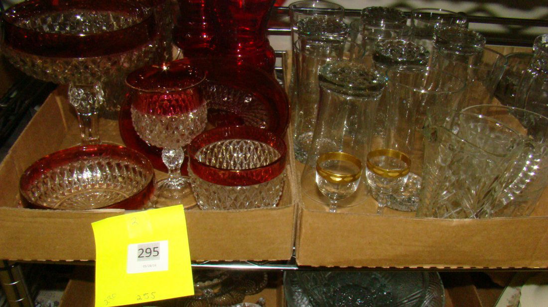 2 BOXES - VARIOUS GLASSWARE (1 of 1)