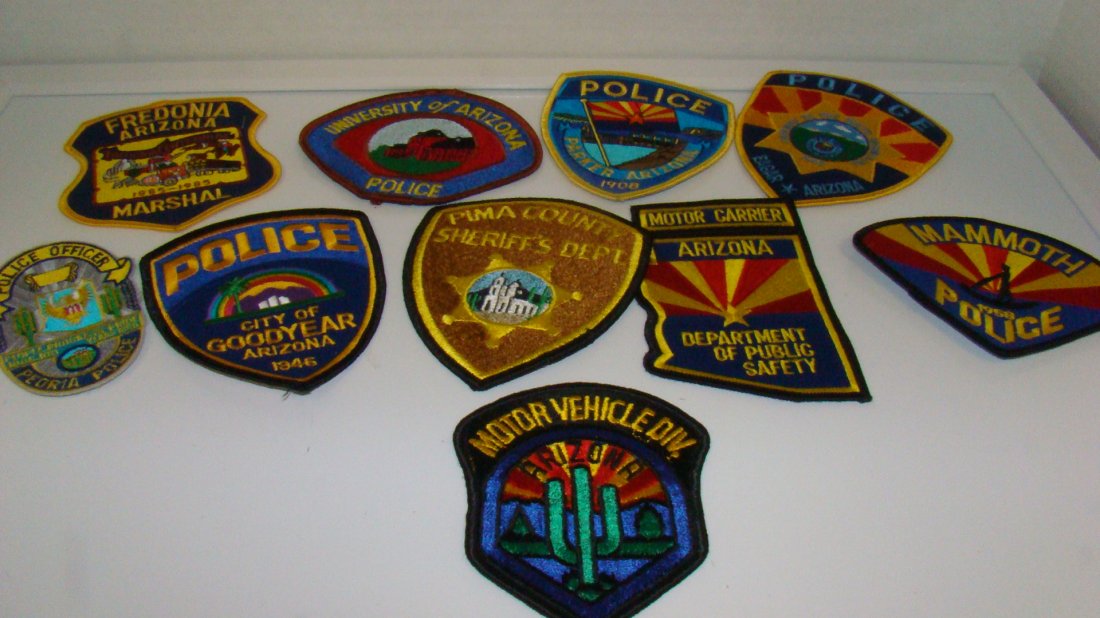 10 VARIOUS LAW ENFORCEMENT PATCHES (1 of 5)