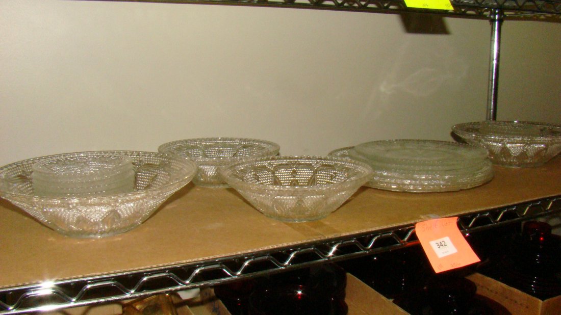 SHELF LOT-22 PCS VARIOUS SANDWICH GLASS (1 of 6)