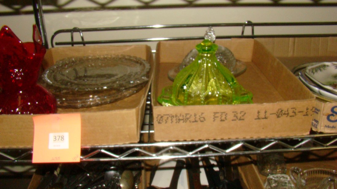 2 BOXES-VARIOUS LASSWARE (1 of 3)