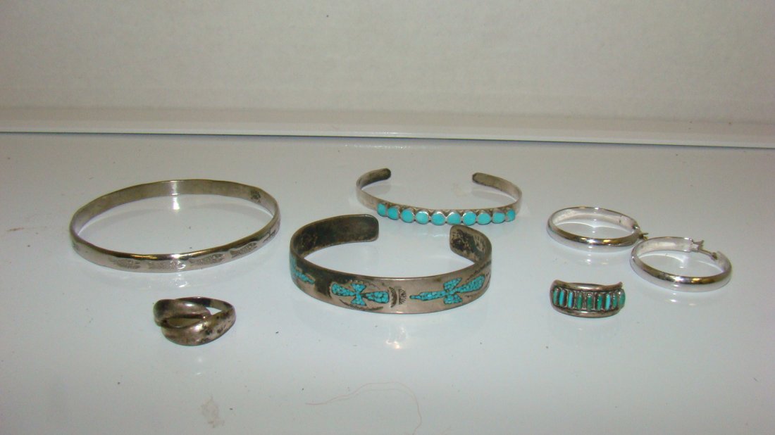 VARIOUS 925, TAXCO, NAVAJO & NON SILVER JEWELRY (1 of 4)