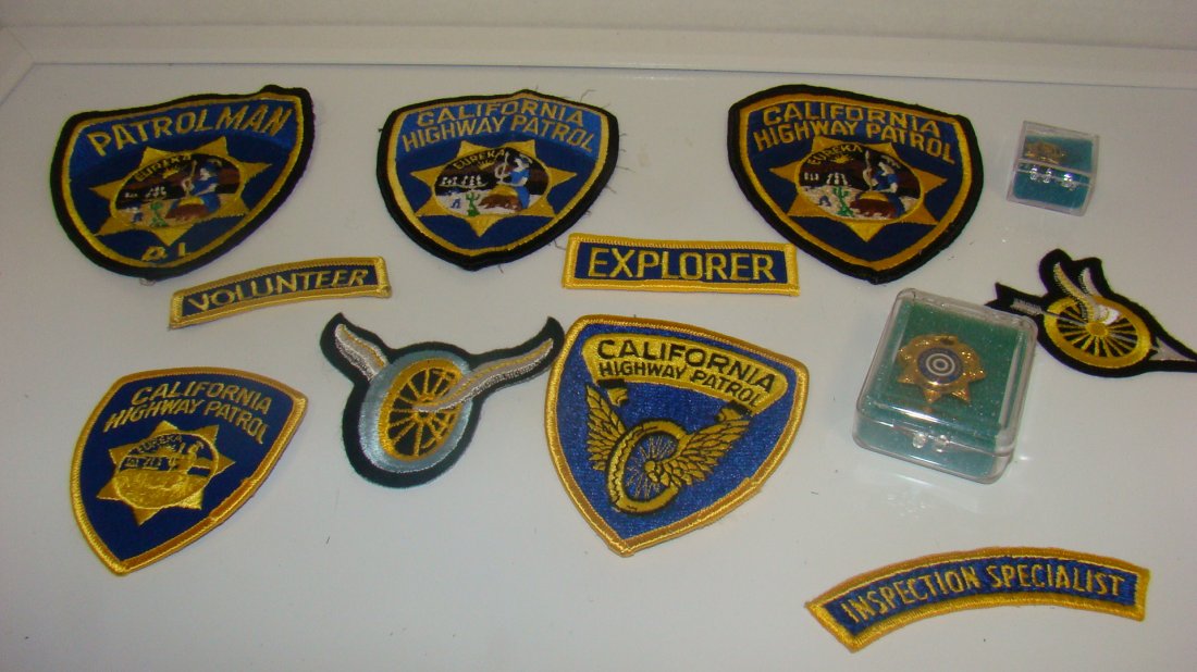 10 CHP PATCHES & 2 PINS (1 of 4)