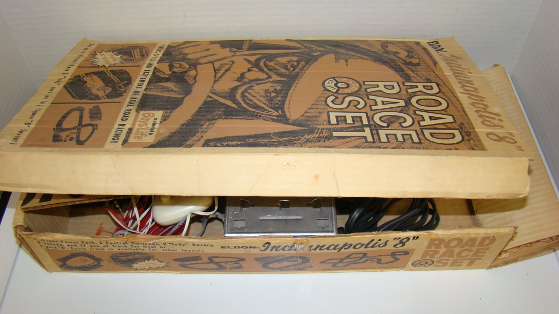 ELDON INDIANAPOLIS 8 ROAD RACE GAME AS-IS (1 of 5)