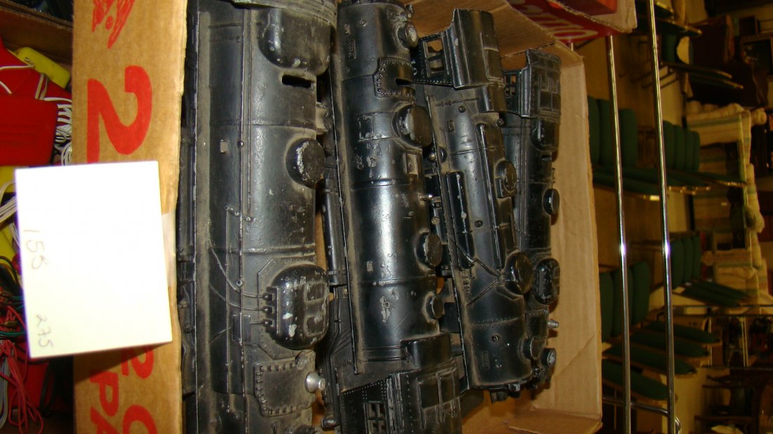 4 VARIOUS VINTAGE METAL LOCOMOTIVE SHELLS: 4 VINTAGE VARIOUS METAL LIONEL LOCOMOTIVE SHELLS - NO. 2037 - NO. 600 - NO. 1110 AND NO. 2018 - GREAT FOR MAKING TRAINS - FROM THE COLLECTION OF A 97 YEAR OLD CERTIFIED LIONEL REPAIR PERSON