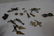 9 PAIR OF EARRINGS - 5 PAIR STERLING - AND 1 BROOC - 4