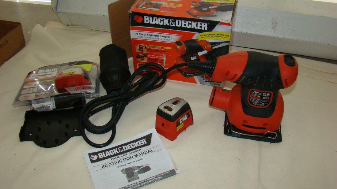 B&D LASER LEVEL - 1/4 SHEET FINISING SANDER & MORE (1 of 4)