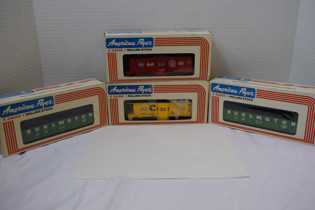 4 AMERICAN FLYER S GAUGE ROLLING STOCK NEW IN BOXE (1 of 5)