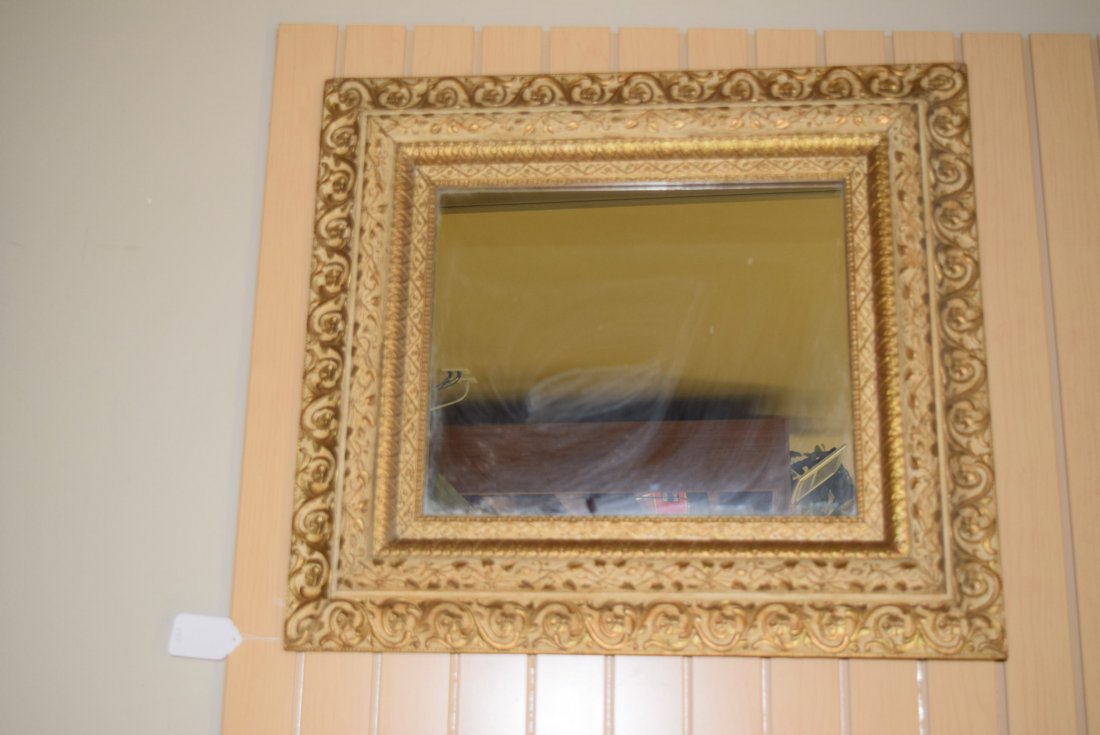 ORNATE FRAMED SQUARE WALL MIRROR (1 of 2)