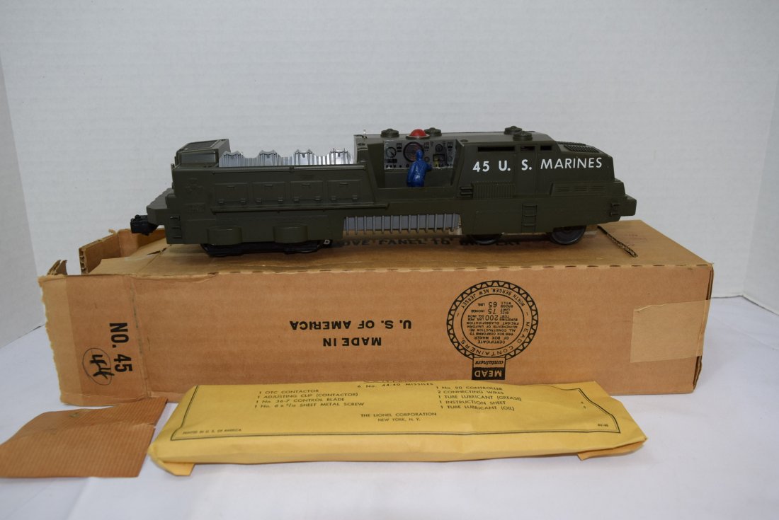 LIONEL POSTWAR 45 US MARINES MOBILE MISSLE LAUNCHE (1 of 5)