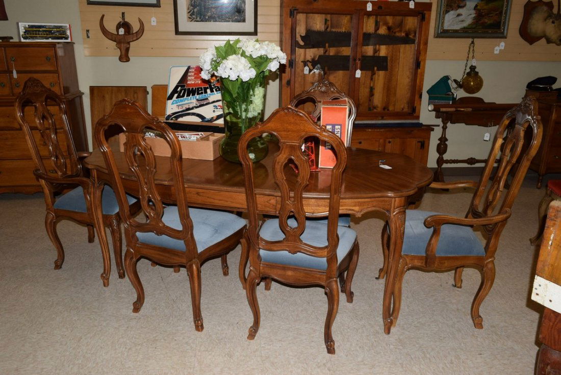THOMASVILLE 6 CHAIR DINING ROOM SET (1 of 5)