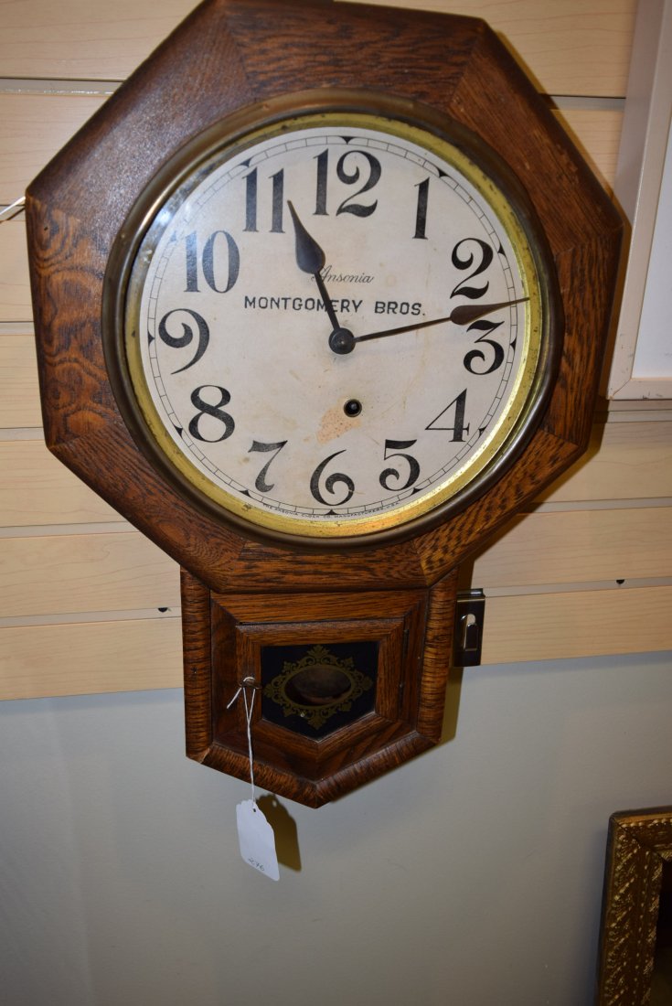 MONTGOMERY BROS WALL HANGING CLOCK (1 of 6)