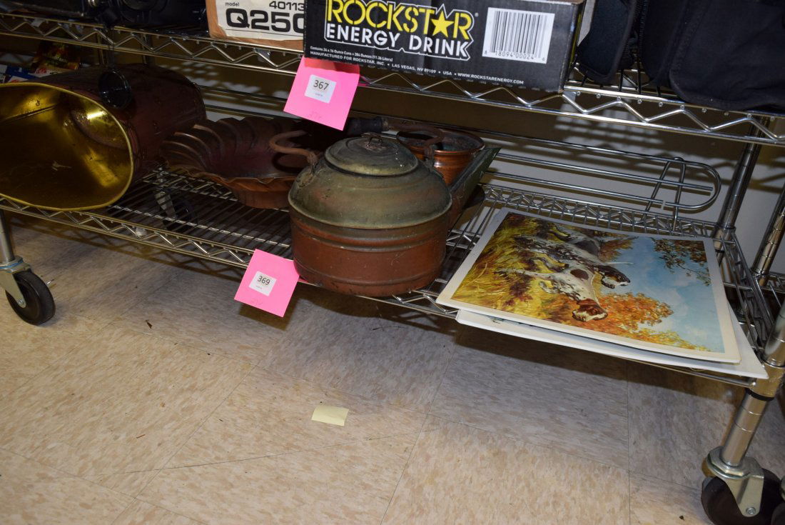 COPPER TEAPOT; BOWL AND MORE (1 of 5)