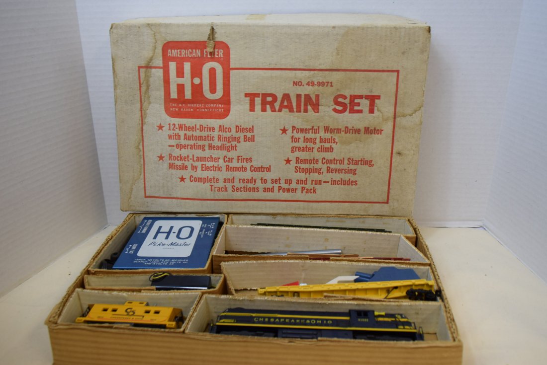 VINTAGE AMERICAN FLYER HO TRAIN SET 49-9971 IN ORI (1 of 9)