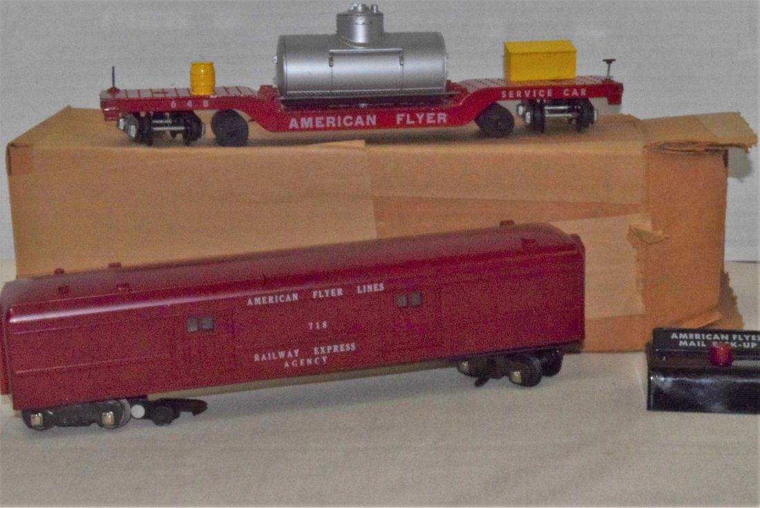 AMERICAN FLYER TRAIN-OPERATING MAIL PICK-UP CAR & (1 of 9)