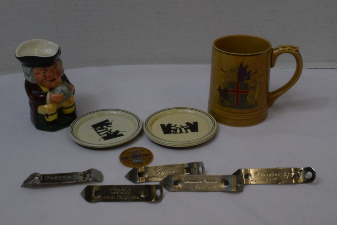 HOSPITALITY CHIP; VINTAGE TIN COASTERS; TOBY STYLE (1 of 7)