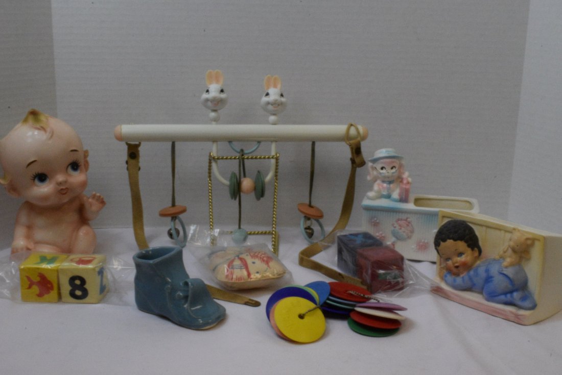 VINTAGE BABY TOYS-PLANTERS-VASES (1 of 9)