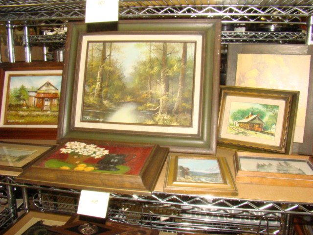 VINTAGE ORIGINAL PAINTINGS & ETCHINGS (1 of 3)