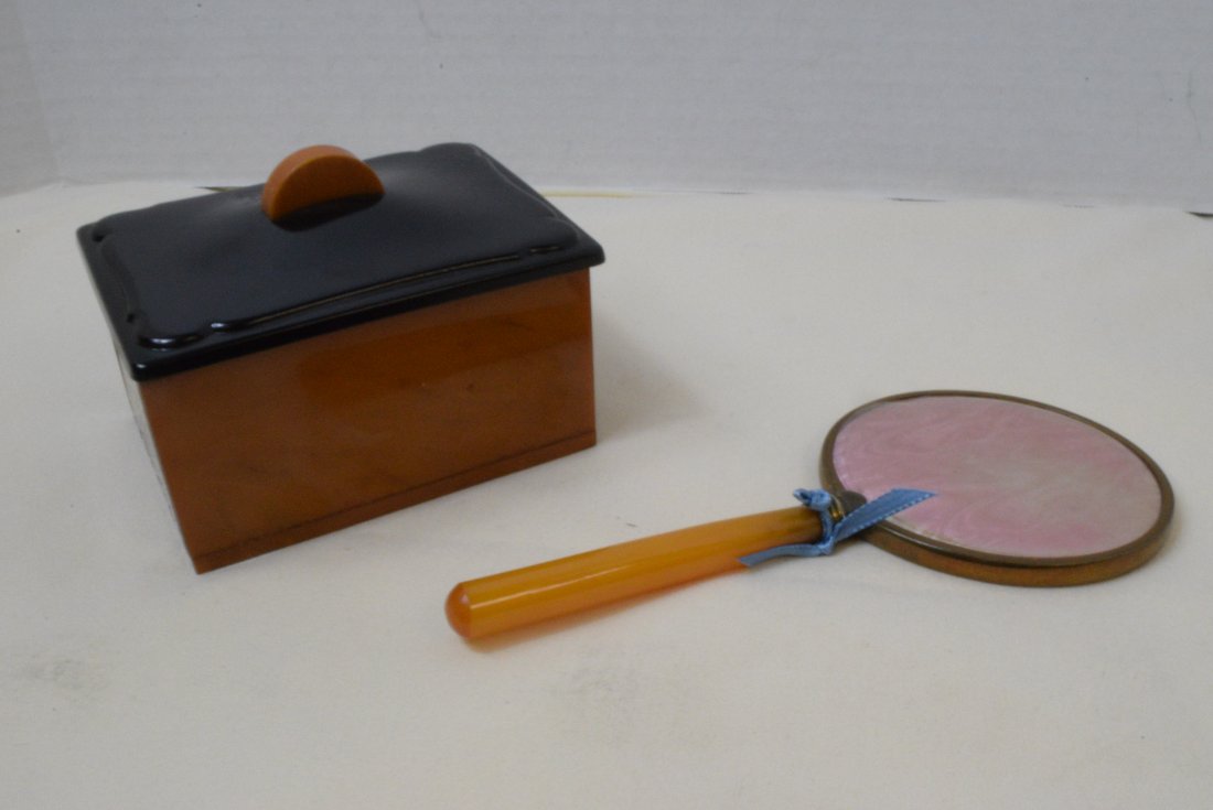 BAKELITE BOX & MIRROR (1 of 5)