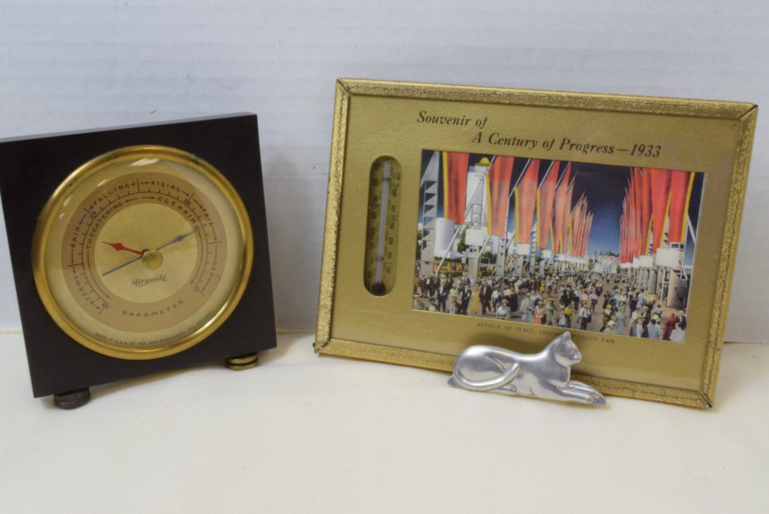 1933 WORLD FAIR & AIRGUIDE BAROMETER (1 of 5)