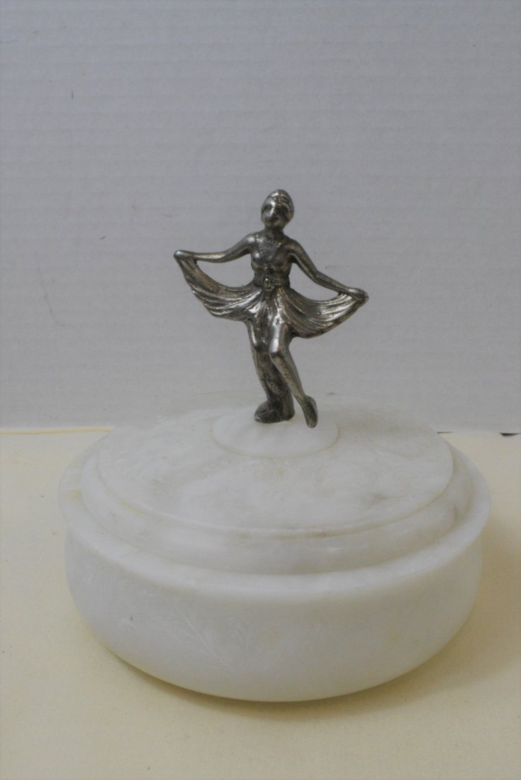 ALABASTER STONE POWDER BOX (1 of 6)