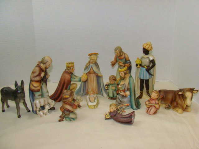 14 PIECE HUMMEL NATIVITY SET
