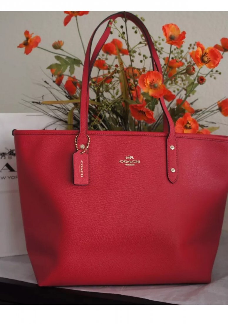 Coach City Zip Tote in Crosssgrain Leather Handbag. NEW (1 of 5)