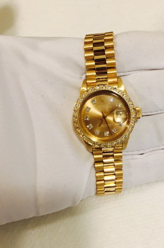 Rolex PRESIDENT Ladies 18K Diamond DIAL Diamond Bezel (1 of 2)