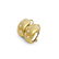 18K Gold 10 Round Brilliant Cut Diamonds Huggie Earring - 3
