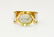 18K Two Tone Vintage Diamond Ring