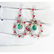 14K; Super Burma Ruby, Emerald & VS-F Diamond earrings