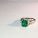 18k White Gold High Quality Diamond And Emerald Ring - 2