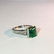 18k White Gold High Quality Diamond And Emerald Ring - 4