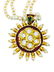 22k Gold Natural Basra Pearl DIAMOND Emerald Necklace.