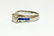 18K, 1.70 Carat Diamond and Blue Sapphire Ring - 2