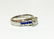 18K, 1.70 Carat Diamond and Blue Sapphire Ring - 3