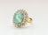 14k Gold COLOMBIAN Emerald & Diamond Cocktail Ring - 3