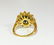 18K Gold. 2.12 Carat Diamond and Blue Sapphire Ring - 6