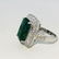 14K Gold, 100% natural 7.25 CT Emerald and Diamond Ring - 4
