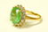 14k Yellow Gold Diamond Emerald Ring - 2