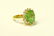 14k Yellow Gold Diamond Emerald Ring - 3