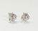 14K white gold, 0.50 CT old mind diamond earrings/studs - 4
