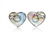 Mother of Pearl & Diamond in Sterling Silver Earrings.