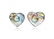 Mother of Pearl & Diamond in Sterling Silver Earrings. - 2