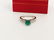 14K gold, 0.50 carat Colombian Emerald and Diamond Ring