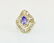 14K Gold, 3.00 CT Diamond & Tanzanite Ring - 5