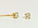 14k Yellow Gold Diamond Studs - 3