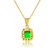 3.00 Carat Diamond, Emerald & Ruby Pendant. 18K Gold - 4