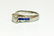 18K, 1.70 Carat Diamond and Blue Sapphire Ring - 2