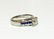 18K, 1.70 Carat Diamond and Blue Sapphire Ring - 3